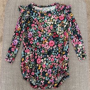 Posh Peanut Floral Long Sleeve Onesie